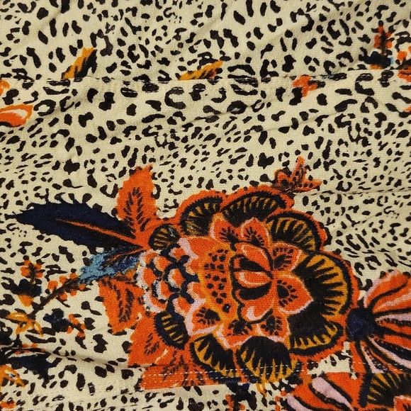 Free People floral animal print top - Picture 2 of 5